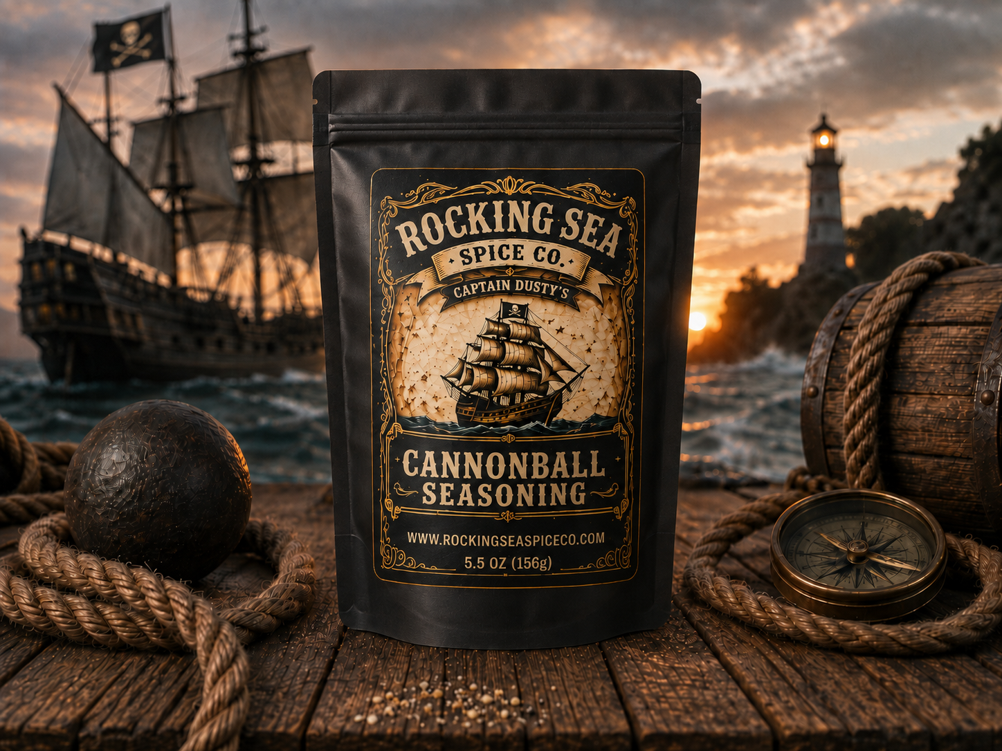 Captain Dusty's Cannonball Seasoning 16 oz